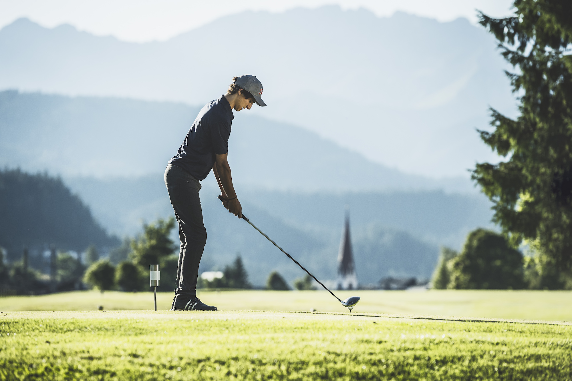Golfplatz Seefeld Reith in der Berglandschaft